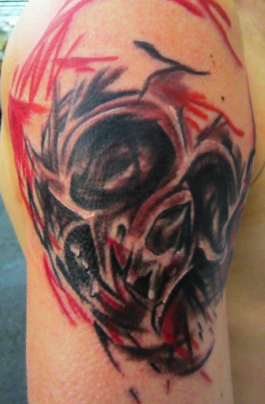 Tattoos - Custom Skull Tattoo - 60560